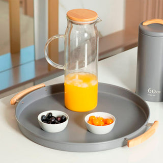 Bandeja de Metal Chumbo Sense com Alças - OU