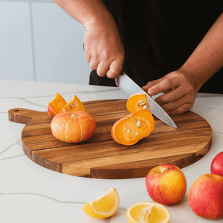 Tábua para Pizza de Madeira Teca com Tampa de Vidro - Monte Novo