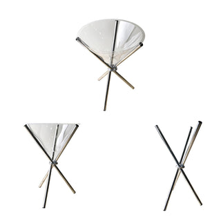 Kit 2 Champanheiras Acrílico Grande Tripé Alumínio 33L 100x56cm