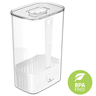 Organizador de Temperos para Geladeira Clear Fresh com Cesto 2,3L