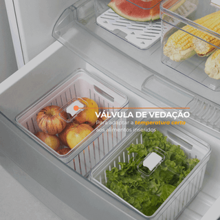Organizador de Alimentos 6,8L com Cesta ou Tela