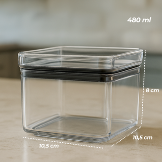 Pote Hermético com Vedação de Acrílico - Vários Tamanhos - Monte seu Kit