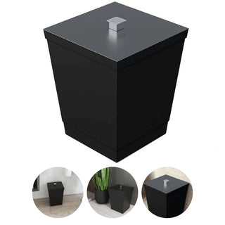 Lixeira para Banheiro, Cozinha - Preto 6,5L