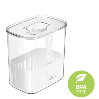 Organizador de Temperos para Geladeira Clear Fresh com Cesto 1,5L