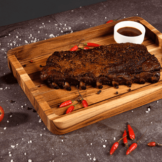Gamela para Churrasco Quadrada de Madeira Teca