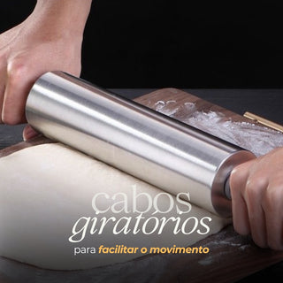 Rolo de Massa Inox de Antiaderente Profissional