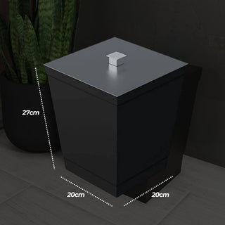 Lixeira para Banheiro, Cozinha - Preto 6,5L