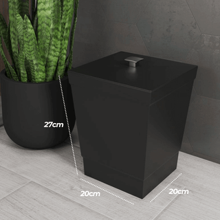 Lixeira para Banheiro, Cozinha - Preto 6,5L