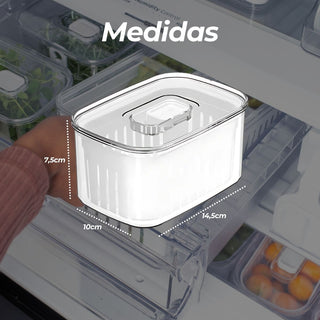 Mini Organizador de Geladeira Clear Fresh com Cesto 0,65L - OU