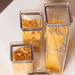 Pote Hermético para Espaguete com Tampa e Anel de Colocação em Acrílico 1.350ML