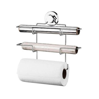 Suporte para Papel Toalha/Alumínio/PVC com Ventosa - Cromado
