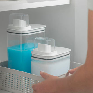 Dispensador para Lavanderia, Sabão, Detergente e Mantimentos 2,3L Branco - OU