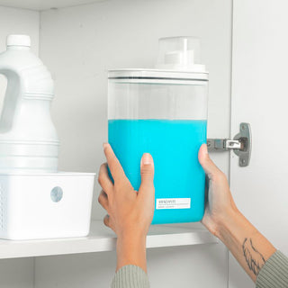 Dispensador para Lavanderia, Sabão, Detergente e Mantimentos 2,3L Branco - OU