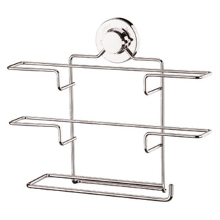 Suporte para Papel Toalha/Alumínio/PVC com Ventosa - Cromado