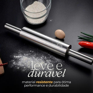 Rolo de Massa Inox de Antiaderente Profissional