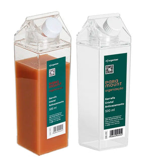 Garrafa Antivazamento de Acrílico para Geladeira Suqueira 500ML