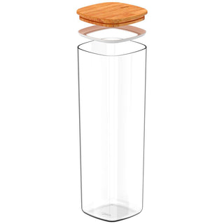 Pote Hermético 2L com Tampa de Bambu 2L - OU