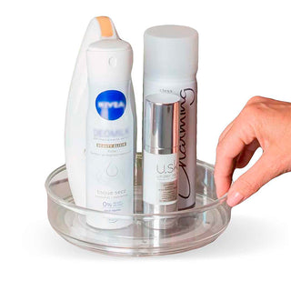 Organizador Giratório de Acrílico para Cozinha, Quarto, Banheiro 18cm