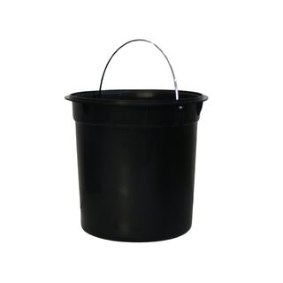 Lixeira Redonda c/ Pedal e Tampa de Bambu - 5L e 12L Preto
