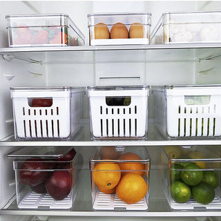 Kit 8 Organizadores de Geladeira e Armário + Porta Frios + Porta Ovos