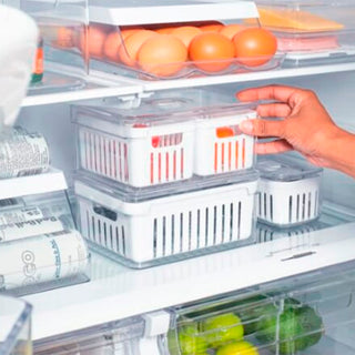 Organizador Clear Fresh 2,2L com Dois Cestos de Acrílico - OU