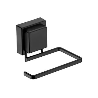 Suporte para Papel Higienico com Ventosa para Banheiro - Preto Fosco